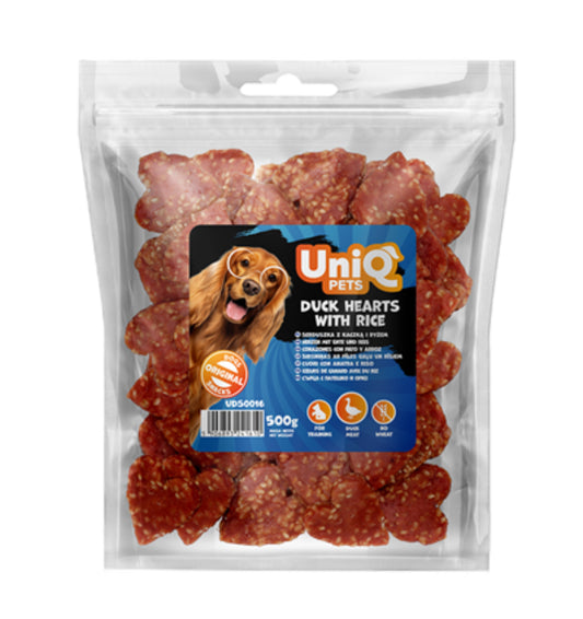 Skanukai Ančių širdys su ryžiais