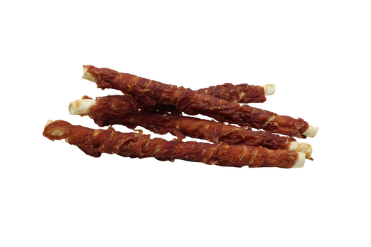 Skanukai duck wraps rawhide sticks 28cm