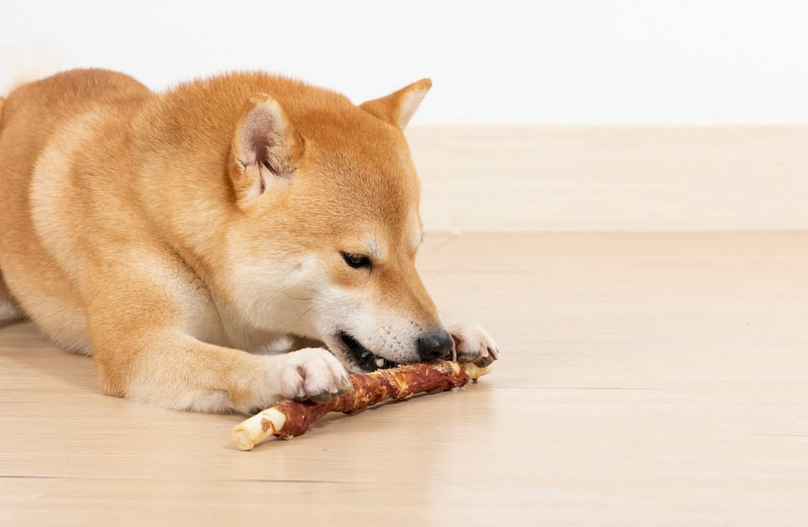 Skanukai duck wraps rawhide sticks 28cm