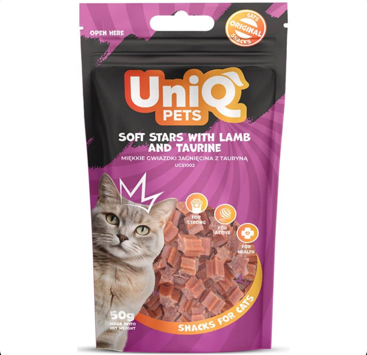 Skanėstas katėms su ėriena ir taurinu