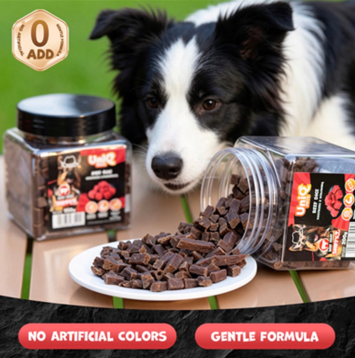 UNIQ PETS SNIFFY skanėstai šunims (jautienos gabaliukai)