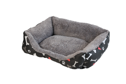 SNAPPY Rectangular pet bed BOX black S