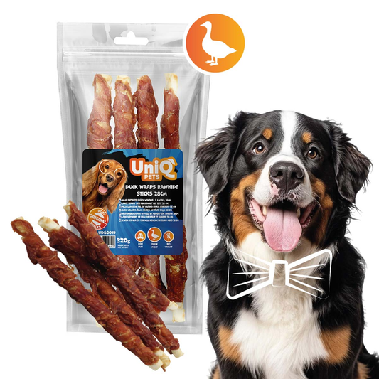Skanukai duck wraps rawhide sticks 28cm