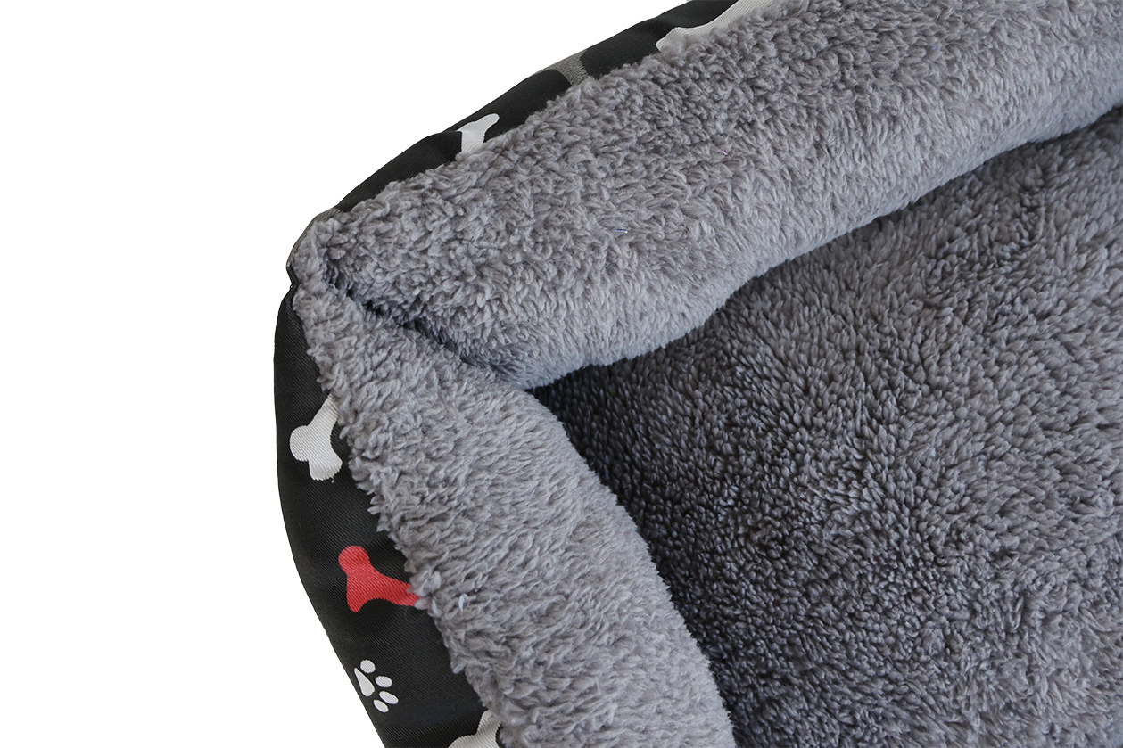 SNAPPY Rectangular pet bed BOX black S